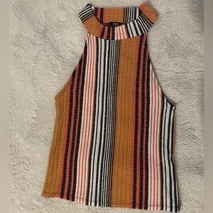 Zara Orange Striped Tank